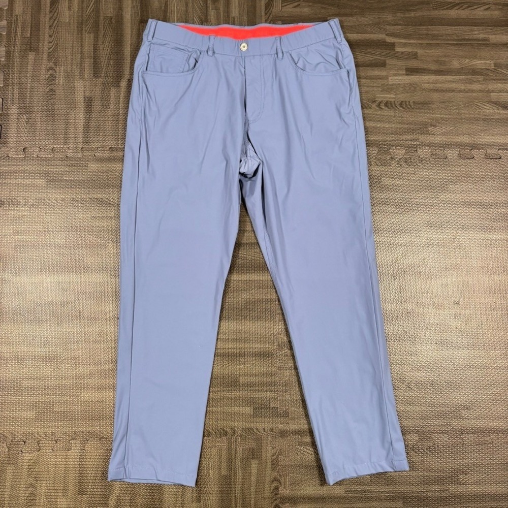 Redvanly Kent Pull On Pants Mens XL (fits 36x29) Blue Trouser Golf Performance